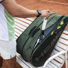 Head Tennis-Racketbag Tour Racquet Bag XL (Schlägertasche, 3 Hauptfächer) 2024 thymegrün 12er